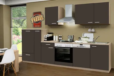 Produktbild von Küchenblock ohne Elektrogeräte Classic 310 cm in lava matt (Geschirrspüler geeignet)