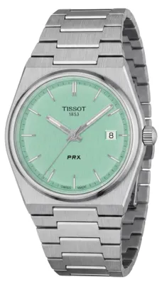 Produktbild von Tissot PRX 35mm Quarz Edelstahl Hellgrün T137.210.11.091.00