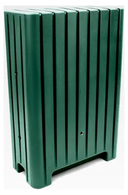 Produktbild von Regentonne 280 Liter - Eckig und Schmal mit Metallgewinde - Frostsicher aus Kunststoff - Regenwassertonne für den Garten