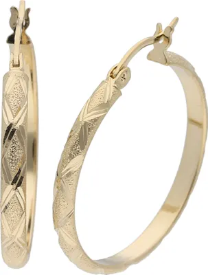 Produktbild von Creolen Smart Jewel Creolen diamantiert, Silber 925 Vergoldet Onesize Vergoldet