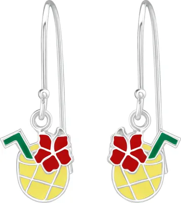 Produktbild von 925 Sterling Silber Ohrhaken Ohrhänger mit Ananas
