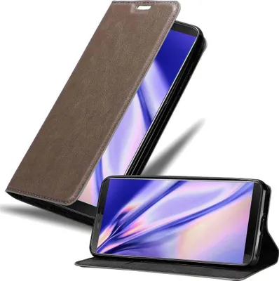 Obrázek produktu pro Cadorabo pouzdro pro Cubot J3 PRO Protective Case in Brown Pouzdro na mobil s magnetickým zavíráním