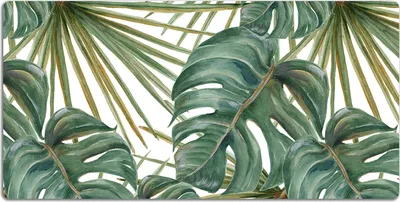 Produktbild von Schreibtischmatte Tischunterlage 90x45 cm Mauspad - Exotische Pflanzen