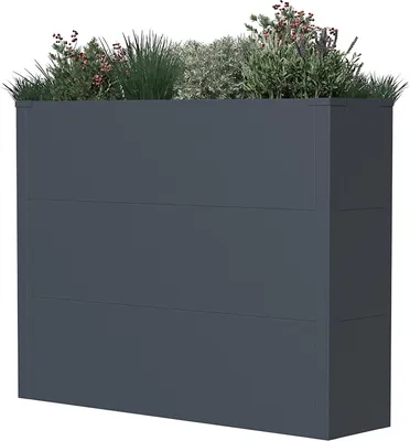 Produktbild von Westmann kovový kvetináč Talus XL obdĺžnikový antracit 100x25x77cm