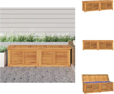 Produktbild von vidaXL Gartenbox mit Beutel 175x50x53 cm Massivholz Teak -  Gartenboxen