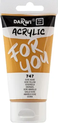 Obrázek produktu pro Darwi DFY Akrylová barva Yellow Ochre 75 ml 1 ks