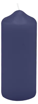 Produktbild von Spitzkopf Stumpen Kerzen Nachtblau Dunkelblau 12 x Ø 4 cm, 12 Stück (Neue Art.-Nr. 14403.34.012)