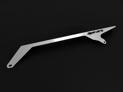 Produktbild von Kettenschutz kompatibel mit Kawasaki ZX-6R Ninja BJ 2009-16 Logo silber