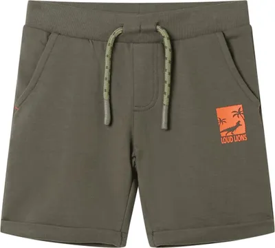 Produktbild von Kindershorts mit Kordelzug Dunkles Khaki 128