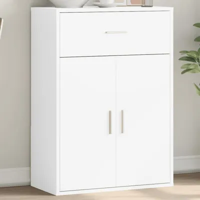Image de vidaXL Sideboard Blanc 60x30x84 cm Bois composite
