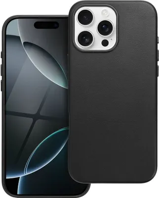 Produktbild von LEATHER MAG COVER kompatibel mit MagSafe für IPHONE 16 Pro Max schwarz