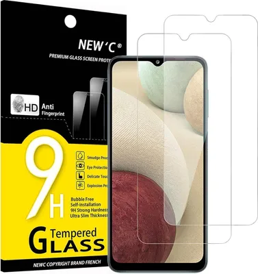 Produktbild von Panzer Schutz Glas Samsung Galaxy A12 2 Stück 9H Härte Ultra-klar