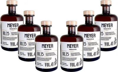 Produktbild von Meyer s Premium Dry Gin No13 - 6er Set Der Meyer Gin 0,5L (41% Vol)- [Enthält Sulfite]