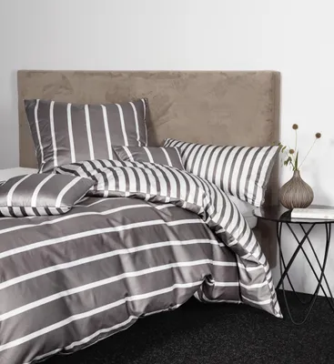 Produktbild von Janine Design Interlock-Jersey-Bettwäsche-Garnitur JERSEY CLASSIC 59028 Farbe vulkan Größe 135x200+80x80