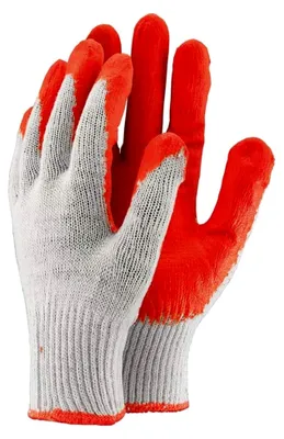 Produktbild von OX-Uniwamp_C Schutzhandschuhe, OX.11.121, Weiß-Rot, 9 Größe, lot de10