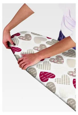 Produktbild von Elastischer Bügelbrettbezug mit Herzmotiv