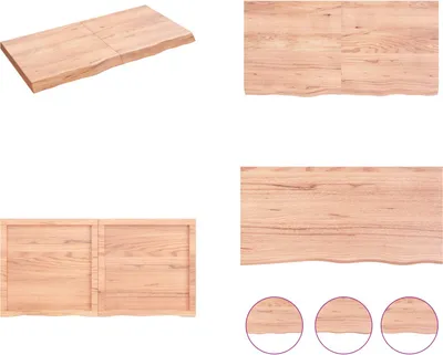 Produktbild von vidaXL Wandregal Hellbraun 120x60x(2 6) cm Massivholz Eiche Behandelt - Wandregal - Wandregale - Wandboard - Hängeregal