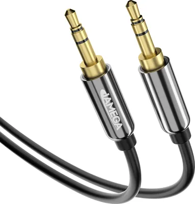Produktbild von 1m AUX Kabel 3,5mm Klinke-Stecker Stereo | für Handy MP3 iPhone PC TV Boxen