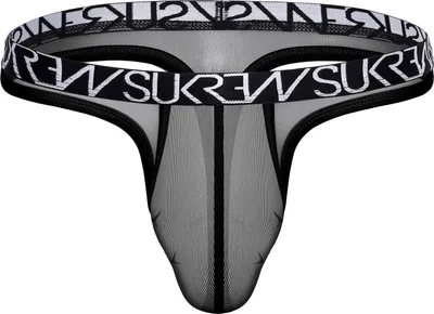 Produktbild von SUKREW - Herren Thongs Unterwäsche - Sheer Low-rise Thong Underground Black - 1x Größe M