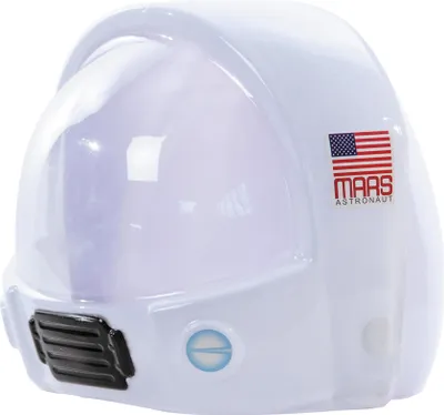 Produktbild von Raumfahrerhelm Astronauten-Helm mit Amerikaflagge weiss-rot-blau - Einheitsgröße