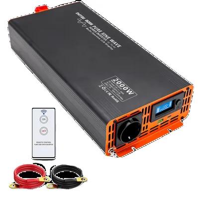 Obrázok produktu pre Automatický menič, výstupný výkon 2000 W, bezdrôtové diaľkové ovládanie, PSW12-2000W, 12 V