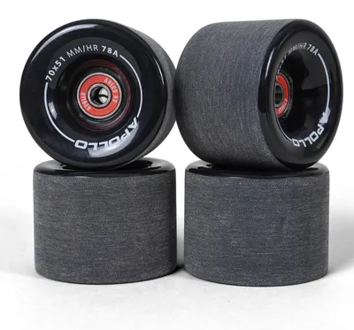 Produktbild von Apollo Black Wheels 70 x 51 78A- Round Face