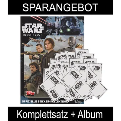 Produktbild von Star Wars Rogue One - Sammelsticker - Komplettsatz+Leeralbum