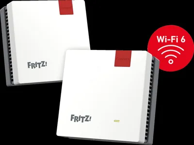 Produktbild von Mesh Set 20003112, Rot, Weiß, Intern, Mesh-System, System, Dual-Band (2,4 GHz/5 GHz), Wi-Fi 6 (802.11ax)