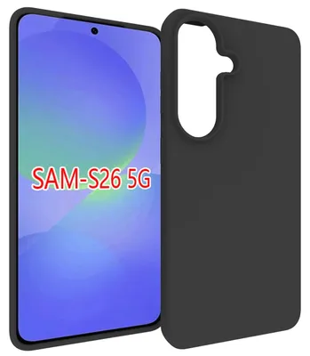 Produktbild von MobyDefend Hülle für Samsung Galaxy S26 - Dünne matte schwarze TPU Schutzhülle