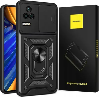 Image de SPACECASE Étui blindé Camring pour Poco F4 Noir