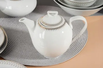 Produktbild von Chodzież Yvonne Teekanne 1.3 L Porzellan weiß
