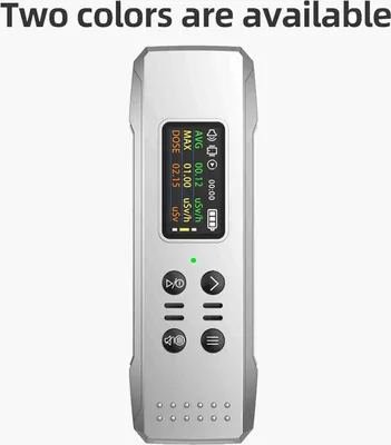 Image de Détecteur nucléaire portable Garosa avec compteur Geiger -TFT Display, alarme de dose moyenne en temps réel pour le ménage (WHITE)