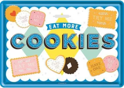 Produktbild von Nostalgic-Art - Blechpostkarte - Home & Country - Cookies