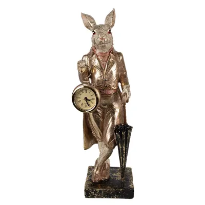 Produktbild von Clayre & Eef Figur Kaninchen 35 cm Weiß Goldfarbig Polyresin