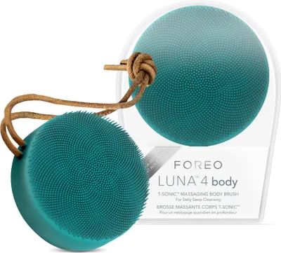 Produktbild von FOREO LUNA 4 body Silikon-Körperbürste – Für sanftes Körperpeeling & Ganzkörperpflege – 100 % wasserdicht & USB-aufladbar