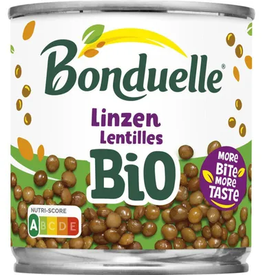 Produktbild von Bonduelle Linsen 310 g – -e, hochwertige Linsen für Salate, Suppen und Eintöpfe