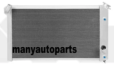 Immagine prodotto di Radiatore in alluminio per Chevrolet Corvette V8 5.7/7.4, modelli 1973-1976 - a 3 file, design tri-core - dimensioni: 27,75 x 17 x 2,25 pollici
