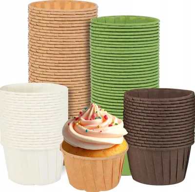 Produktbild von 200 Papier Muffinformen Backform Cupcake Muffin