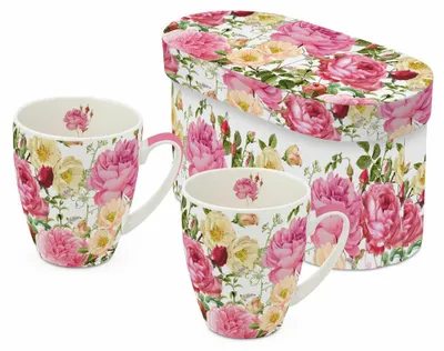 Image de Tasse PPD Rosalie, lot de 2, en porcelaine fine, capacité de 350 ml, référence : 160103303