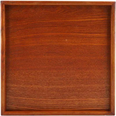 Immagine prodotto di Vassoio quadrato in legno massello di alta qualità, ideale per servire tè, caffè, sushi e snack, perfetto per caffetterie domestiche e ristoranti (30 x 30 cm)