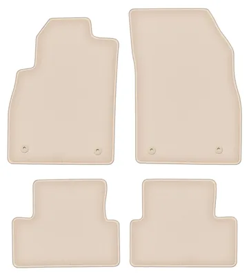 Produktbild von DURBAN Beige Velours-Fußmatten-Set für Opel Cascada Cabrio (2012-)