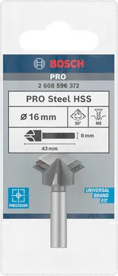 Produktbild von PRO Steel HSS Kegelsenker, 16 x 43 mm, M8