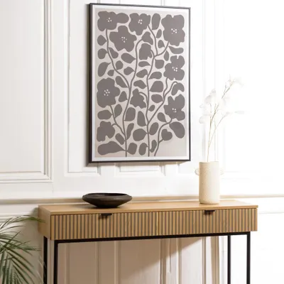 Image de HOMER - Décoration murale D - 63x93cm en papier japonais, cadre noir