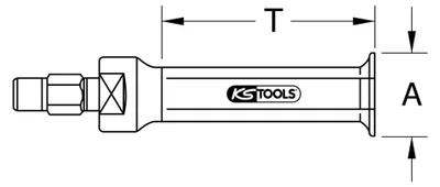 Imagen del producto de KS TOOLS: Extractor interno/externo, modelo 660.0101, fabricado en acero para herramientas, 30 mm, 50 g