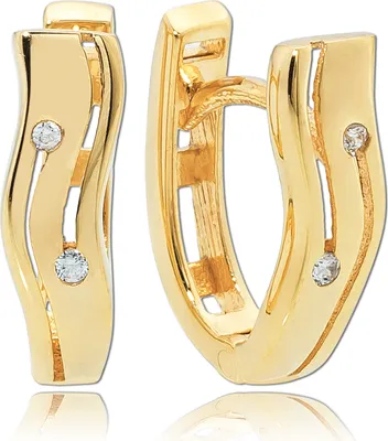 Produktbild von Balia Creolen Gold 333 weiß, gold Damen Schmuck BGO0046GW