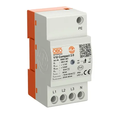Produktbild von OBO V10 Compact2.0 Überspannungsableiter 5093381