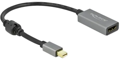 Obrázek produktu pro DeLOCK Adaptér z Active mini DisplayPort 1.4 na HDMI, 4K, 60 Hz (HDR), 0,2 m, Mini DisplayPort, HDMI Typ A (standardní), Samec, Samice, Přímý