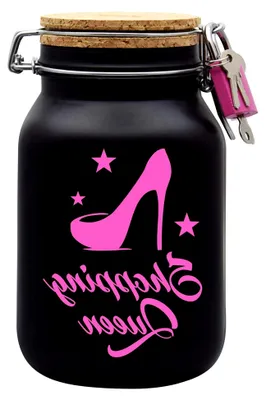 Produktbild von Spardose Shopping Queen Geldgeschenk Idee Schwarz XL
