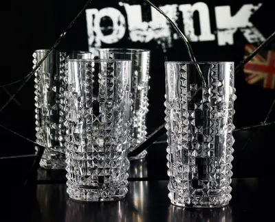 Zdjęcie produktu dla NACHTMANN Longdrinkbecher Punk 4er Set 390ml 15,1cm Ø7,5cm 1 Stck. 800156 (EKB)