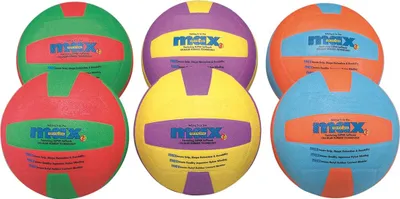 Produktbild von Spordas Volleyball Set 6 Farben - weiche Kinderbälle für drinnen & draußen